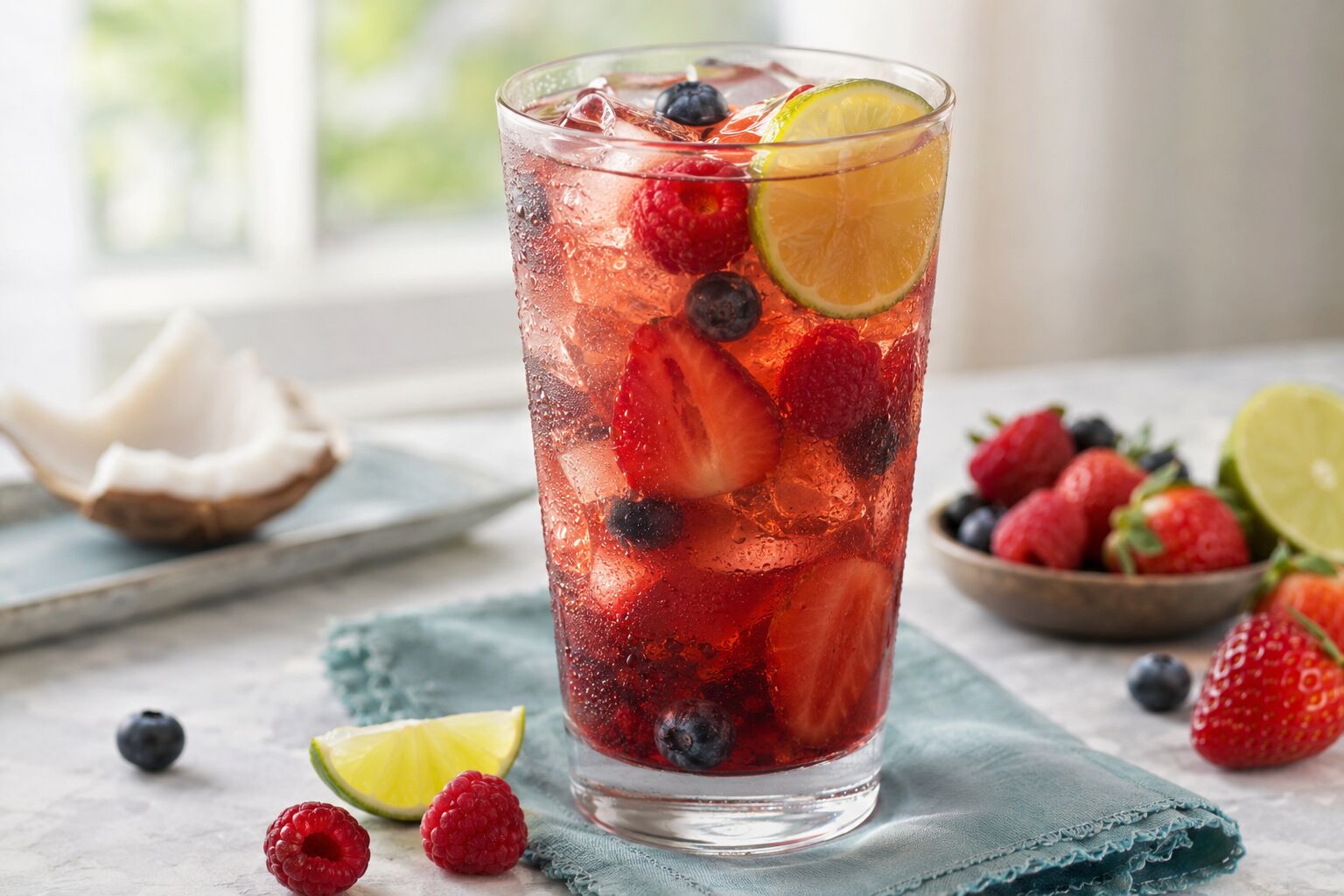 Berry Splash Coconut Lime